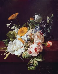 Vase med blomster, 1695